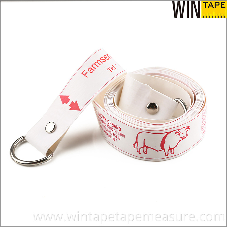 OEM or ODM Service Animal Weight Measuring Tape Bespoke Ribbon Cattle Weighband